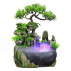 Resin Rockery Tabletop Water Fountain with Feng Shui Wheel