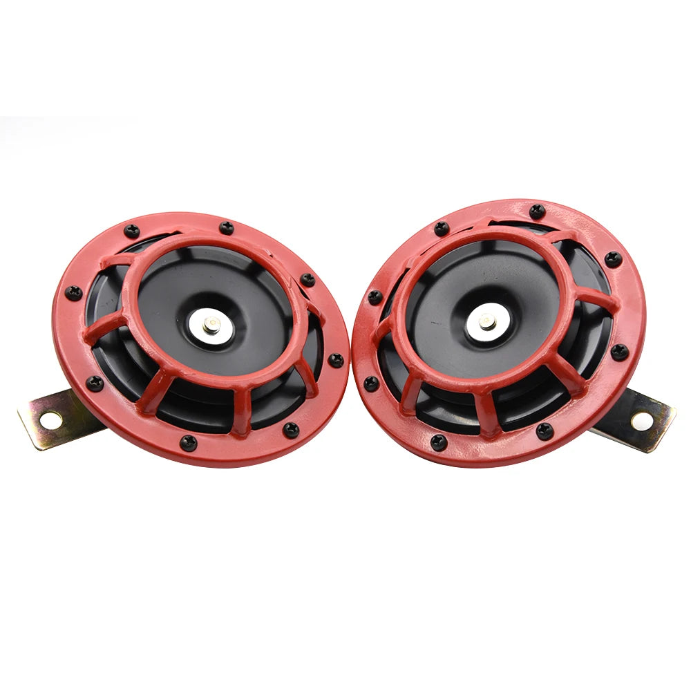 12V Super Loud Dual-Tone Air Horn Kit for Cars and Motorcycles
