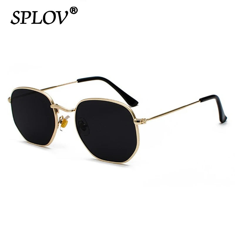 Hexagon Metal Frame Sunglasses