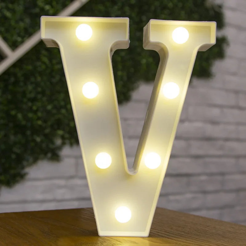 Glowing Alphabet LED Letter Lights for Decor