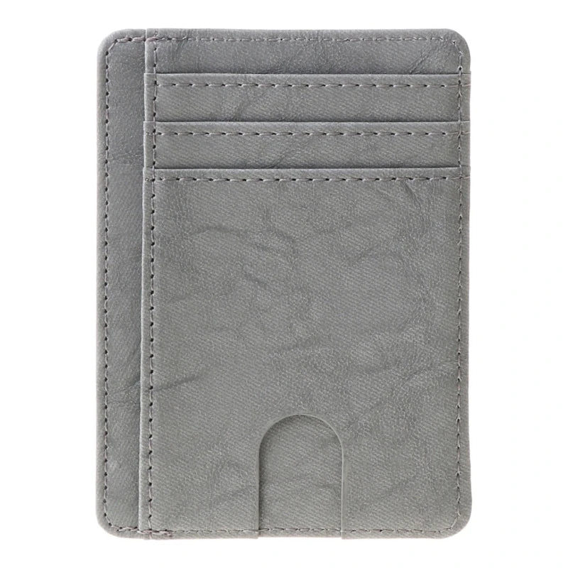 Slim RFID-Blocking Zipper Wallet