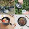 Portable Aluminum Camping Cookware Set