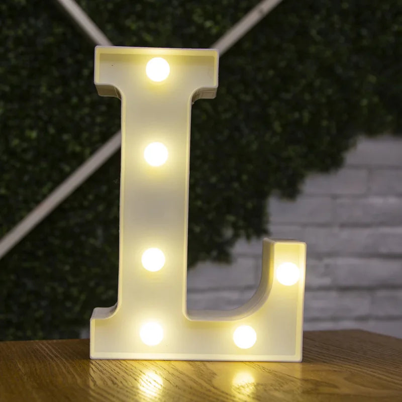 Glowing Alphabet LED Letter Lights for Decor