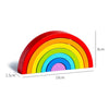 Wooden Rainbow Stacking Blocks - Montessori Educational Toy for Kids