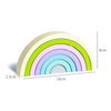 Wooden Rainbow Stacking Blocks - Montessori Educational Toy for Kids