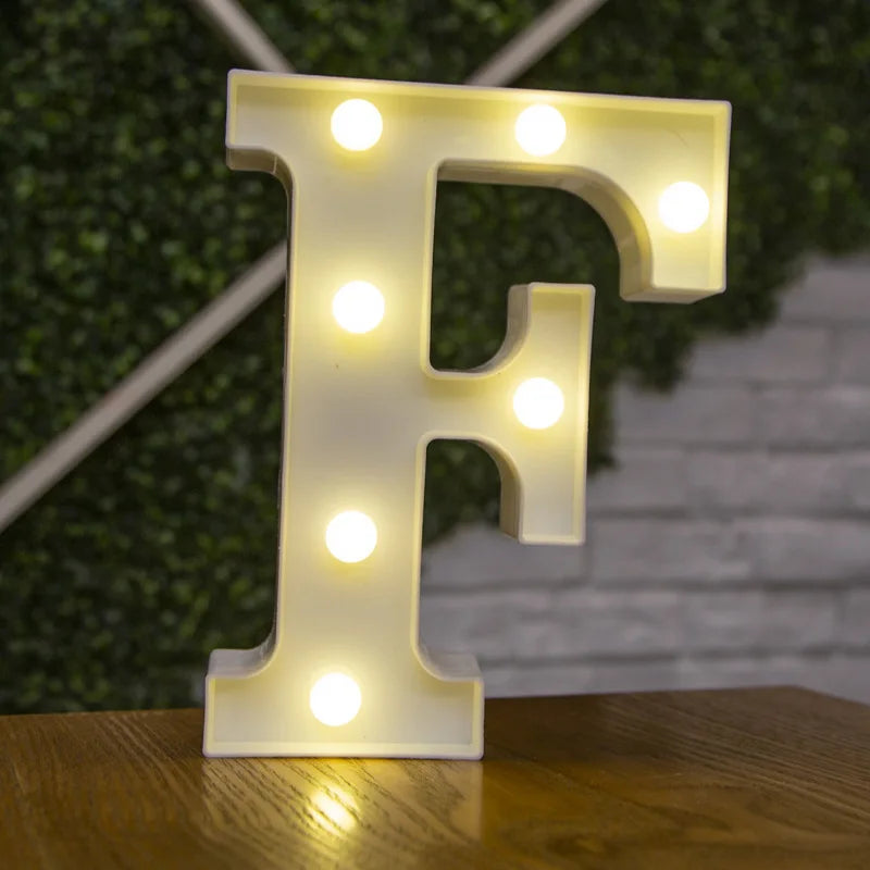 Glowing Alphabet LED Letter Lights for Decor