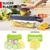 14-in-1 Multifunctional Vegetable Chopper with Interchangeable Blades