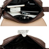Vintage Leather Crossbody Bag for Men – Compact Messenger Shoulder Bag