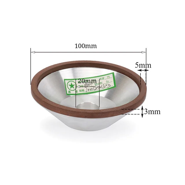 Resin Bond Diamond Cup Grinding Wheel for Carbide and Metal