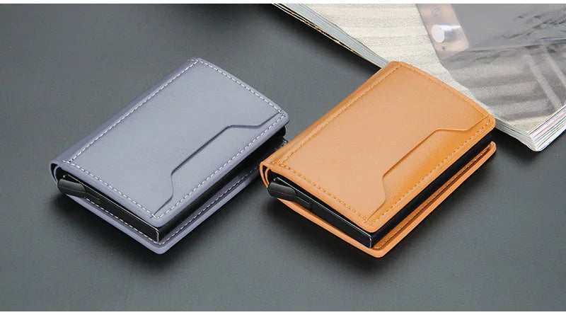 Carbon Fiber Mini RFID Blocking Wallet for Men