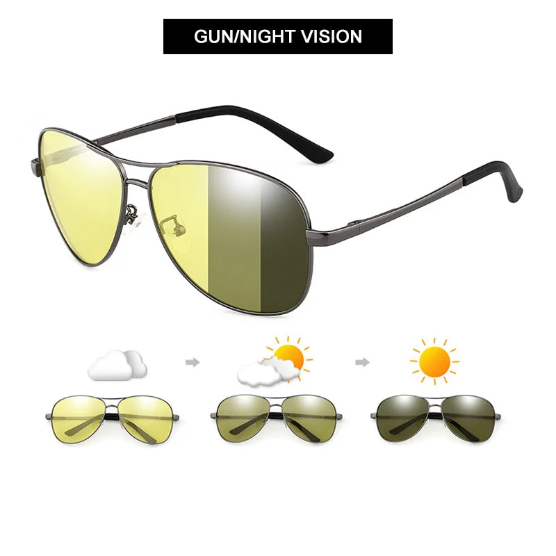 Classic Pilot Photochromic Sunglasses