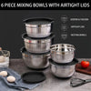 Stainless Steel Mixing Bowl Set with Lids