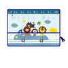 Cartoon Car Sunshade Curtain with Storage Pocket