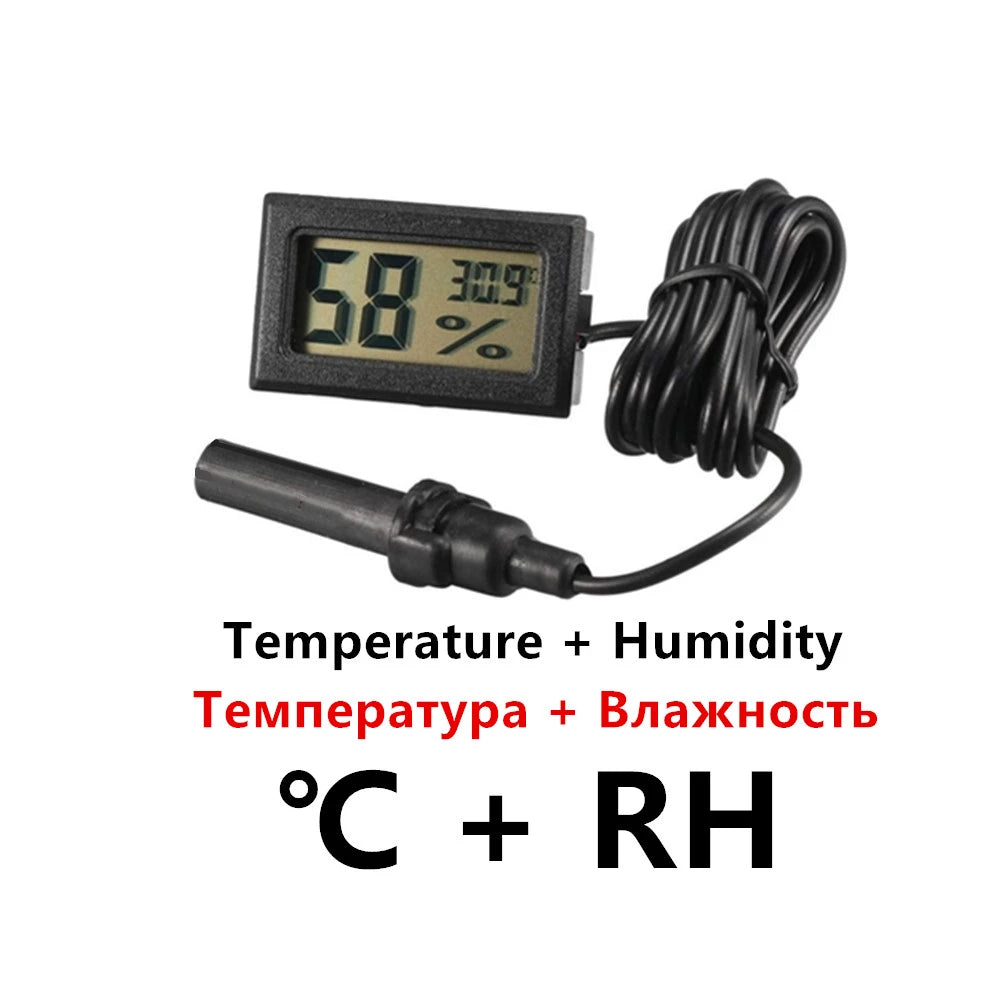 Mini Digital Thermometer and Hygrometer with Probe