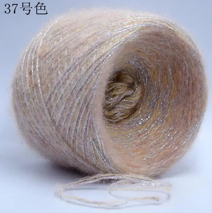 Merino Wool Metallic Yarn with Shimmering Thread – 250g