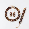 Colorful Acrylic Chain Necklace Set for Women