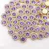 Gold Claw Sunflower Rhinestones for Sew-On Crafts