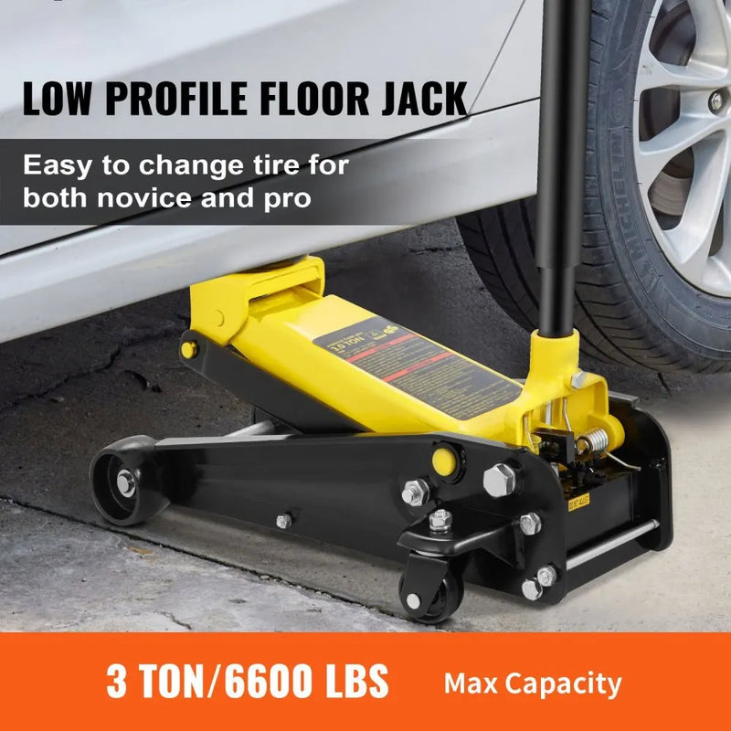 3-Ton Low-Profile Hydraulic Floor Jack
