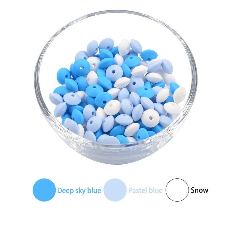 12mm Food-Grade Silicone Beads for DIY Jewelry and Crafts
