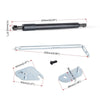 Set of gas spring tailgate struts for Ford F-150 including a rod, bracket, and mounting hardware.