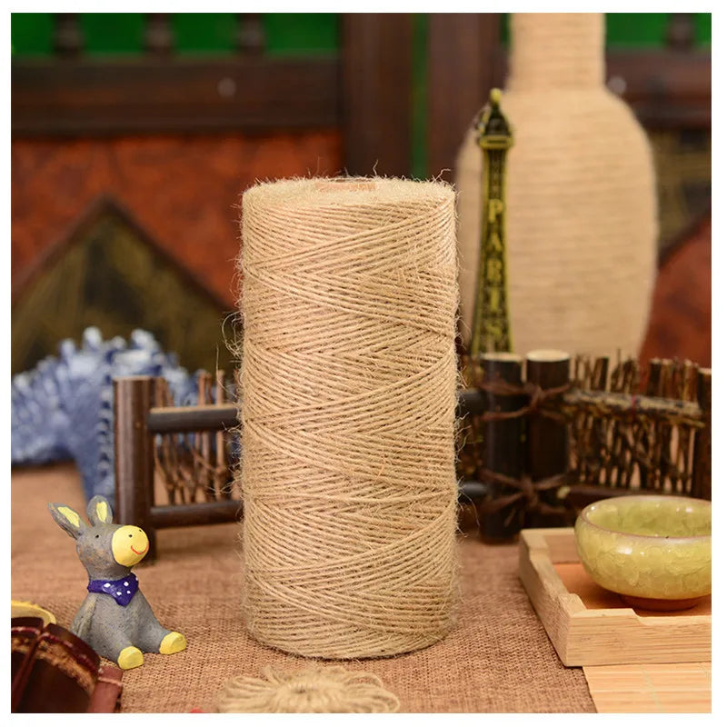Natural Jute Twine Roll for Crafts, Decor & DIY Projects