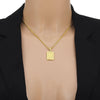 Initial Letter Pendant Necklace with Stainless Steel Chain