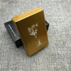 Ultra-Slim Aluminum Cigarette Case with Laser-Engraved Wolf Design