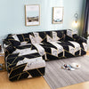 Printed L-Shape Sofa Cover with Elastic Edge