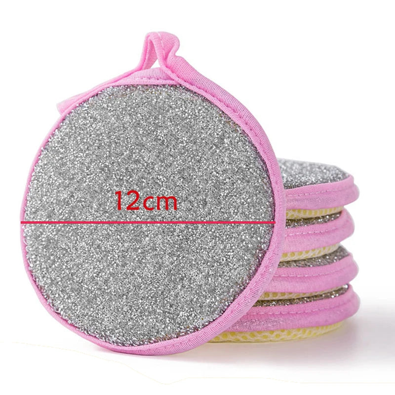 Double-Sided Dish Scrub Sponges for Kitchen Cleaning