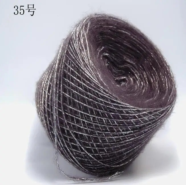 Merino Wool Metallic Yarn with Shimmering Thread – 250g