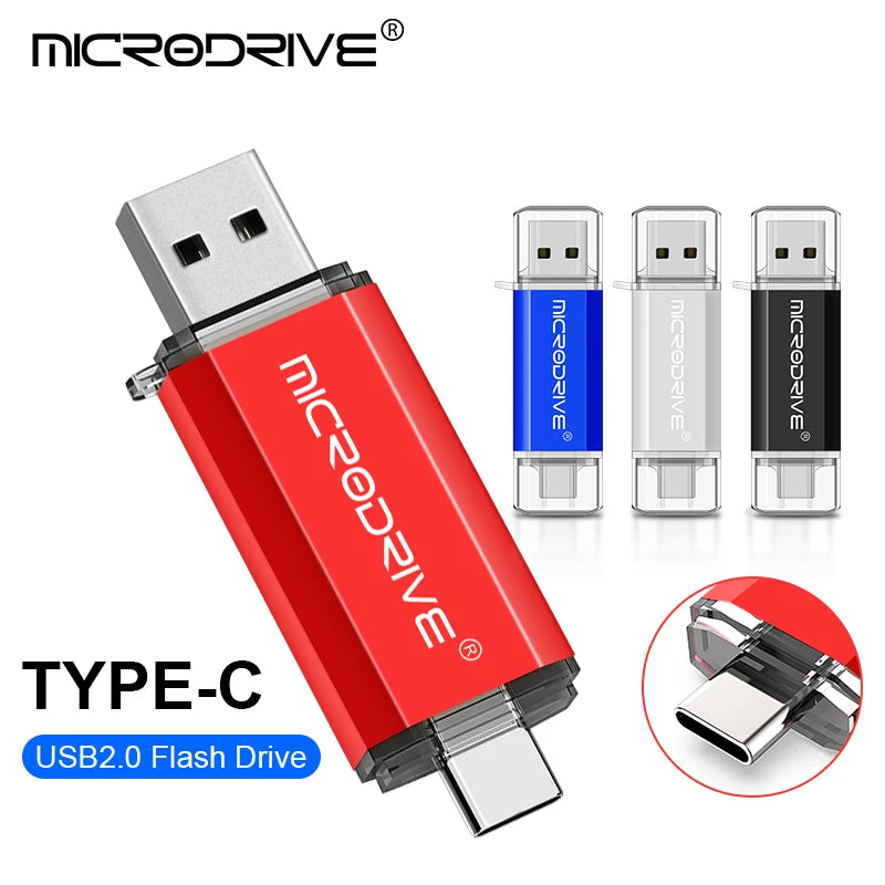 USB-C OTG Flash Drive for Phones, Tablets, and Computers