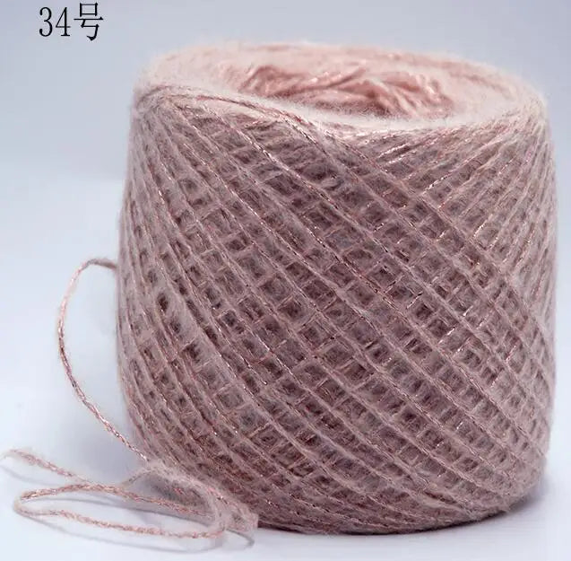 Merino Wool Metallic Yarn with Shimmering Thread – 250g