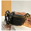 PU Leather Waist Pack with Chain Strap – Hands-Free Crossbody Belt Bag for Women