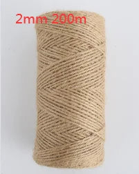 Natural Jute Twine Roll for Crafts, Decor & DIY Projects