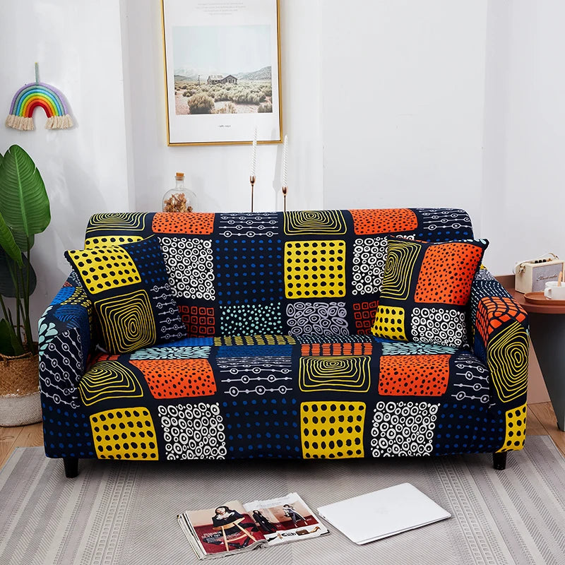 Stretch Sofa Cover with Anti-Slip Grip for Living Room