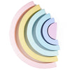 Wooden Rainbow Stacking Blocks - Montessori Educational Toy for Kids