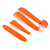 Orange trim clip removal pliers for auto upholstery and panel work