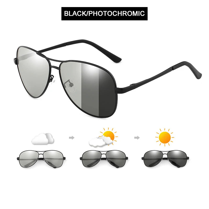 Classic Pilot Photochromic Sunglasses