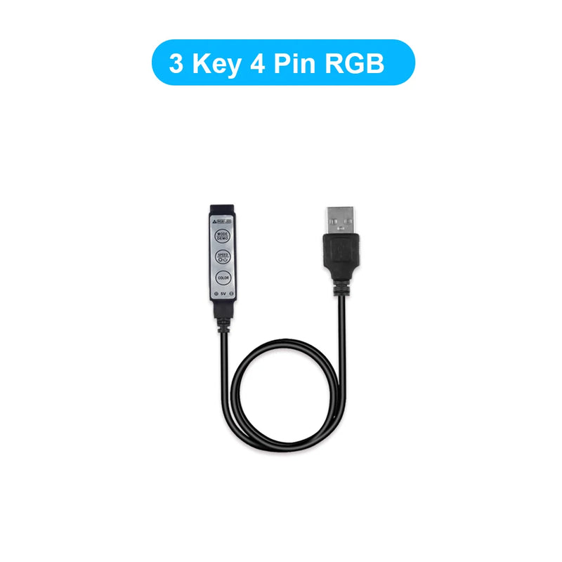 USB RGB LED Strip Controller with Remote