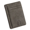 Slim RFID-Blocking Zipper Wallet