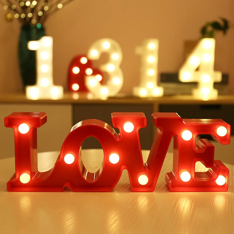 Glowing Alphabet LED Letter Lights for Decor