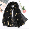 Gold Glitter Tassel Scarf