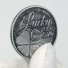 Lucky Four-Leaf Clover Silver-Toned Coin Keepsake
