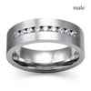 Geometric CZ Couple Ring Set