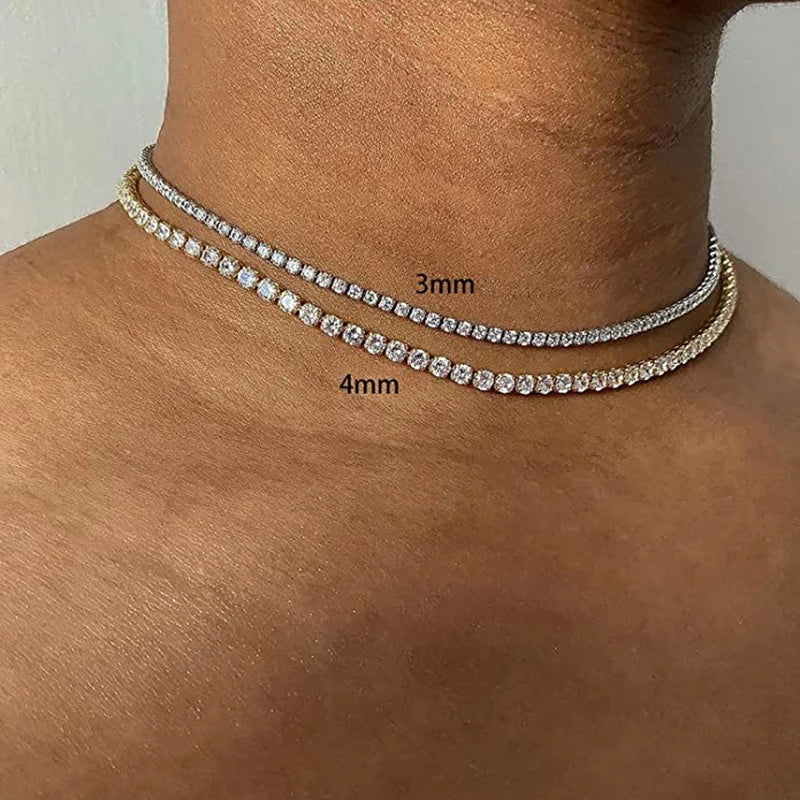 Iced-Out Tennis Choker Necklace