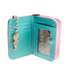 Quilted PU Leather Wallet with Zipper Closure