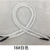 A white 16# polypropylene gift string rope tied in a bow, with black tips visible.