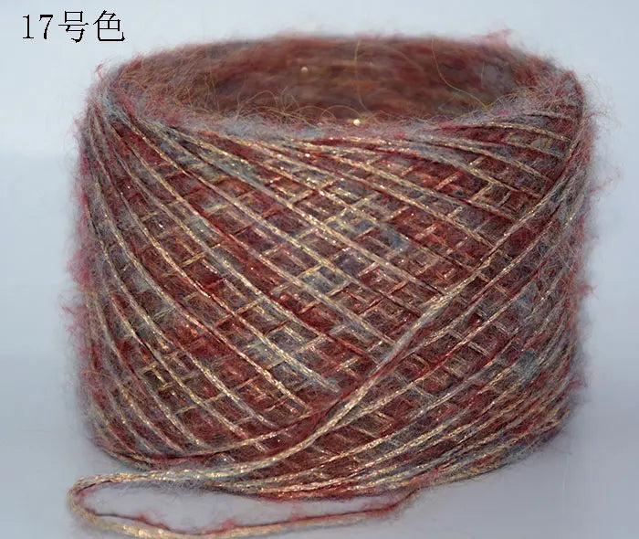 Merino Wool Metallic Yarn with Shimmering Thread – 250g