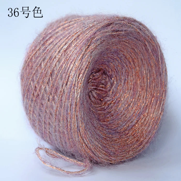 Merino Wool Metallic Yarn with Shimmering Thread – 250g