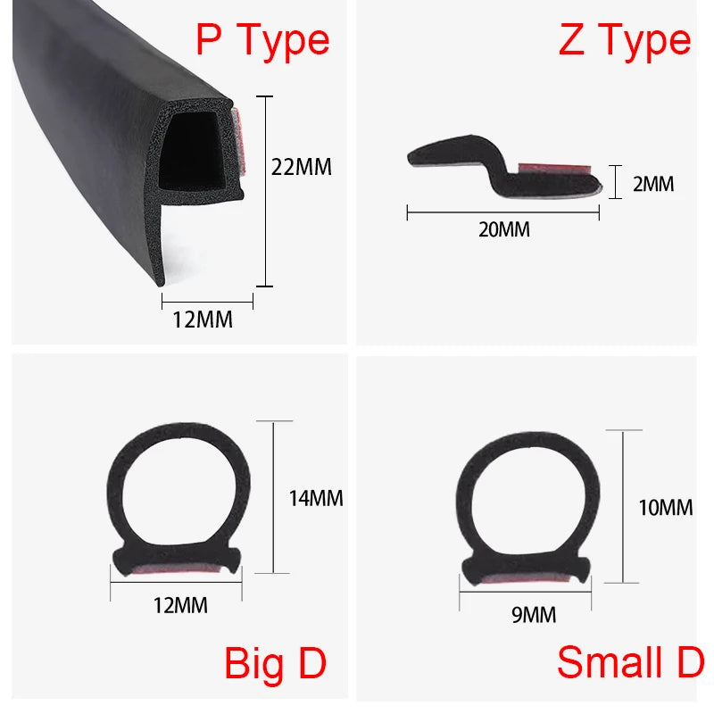EPDM Rubber Car Door Seal Strip